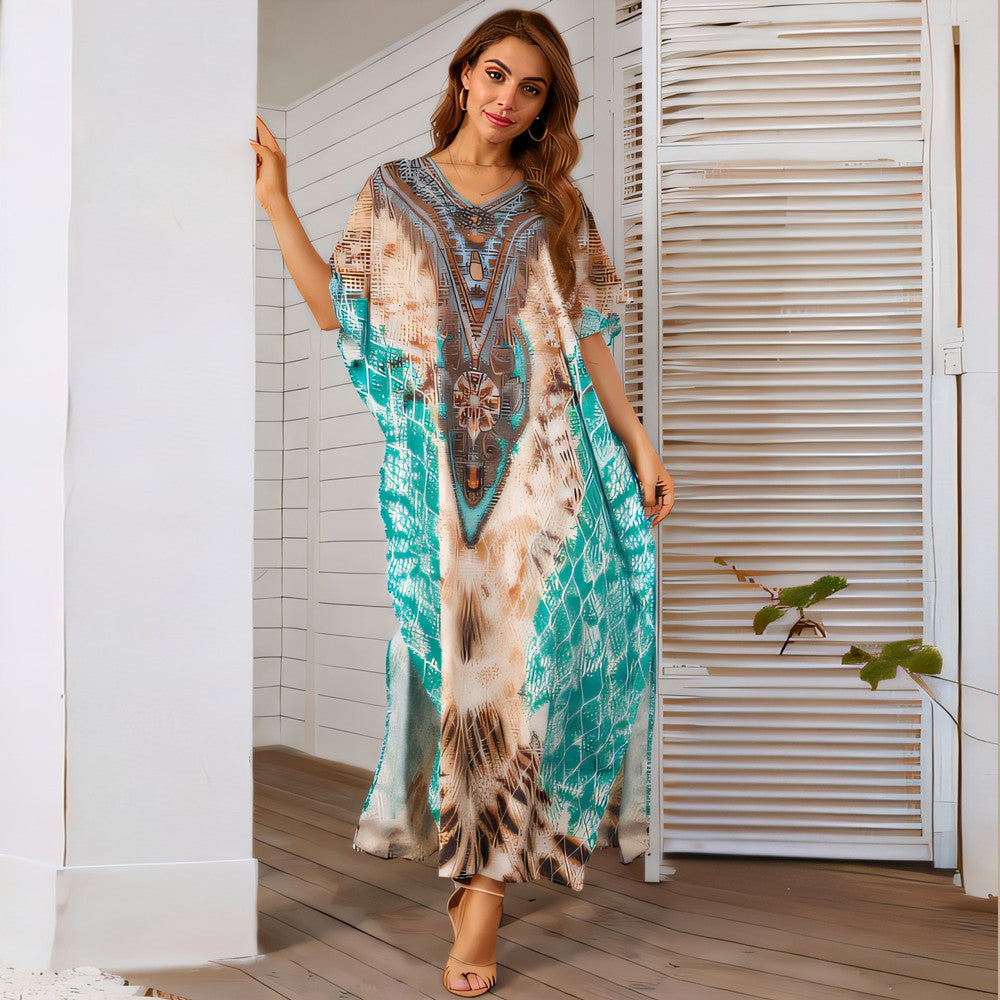 Arianna Printed Beach Cover Up