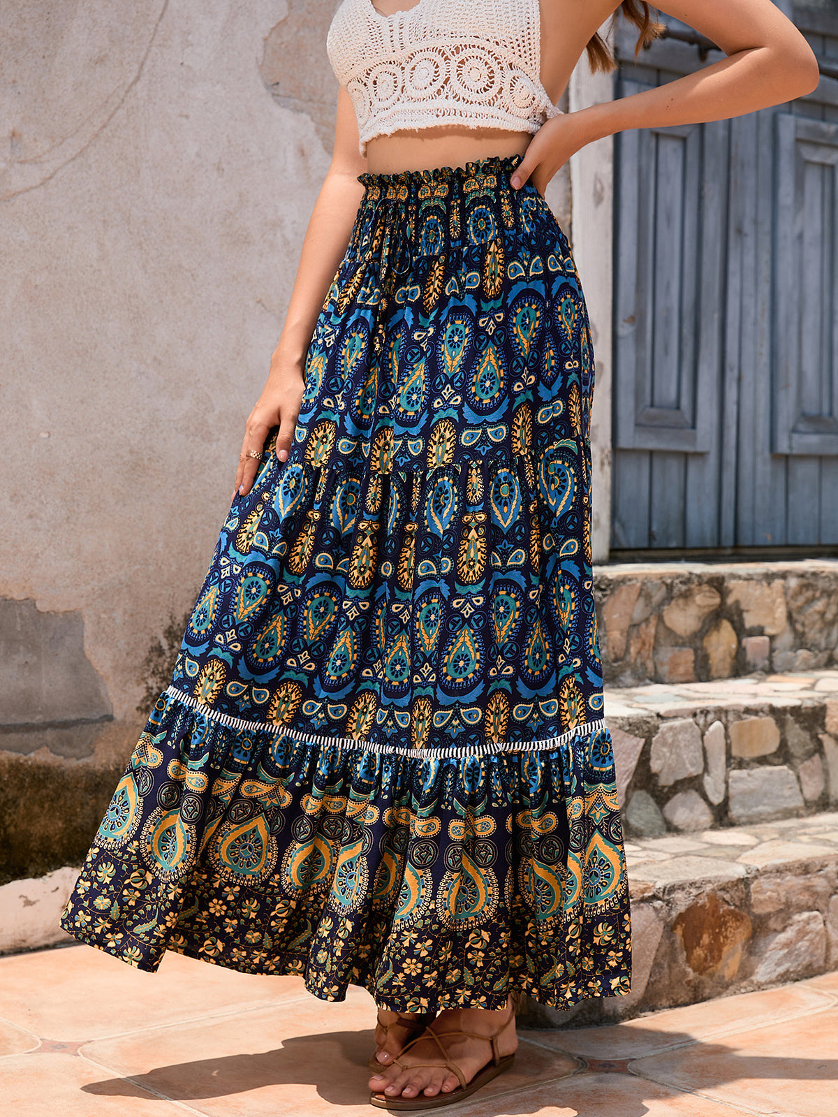 Maeve BOHO Printed Skirt