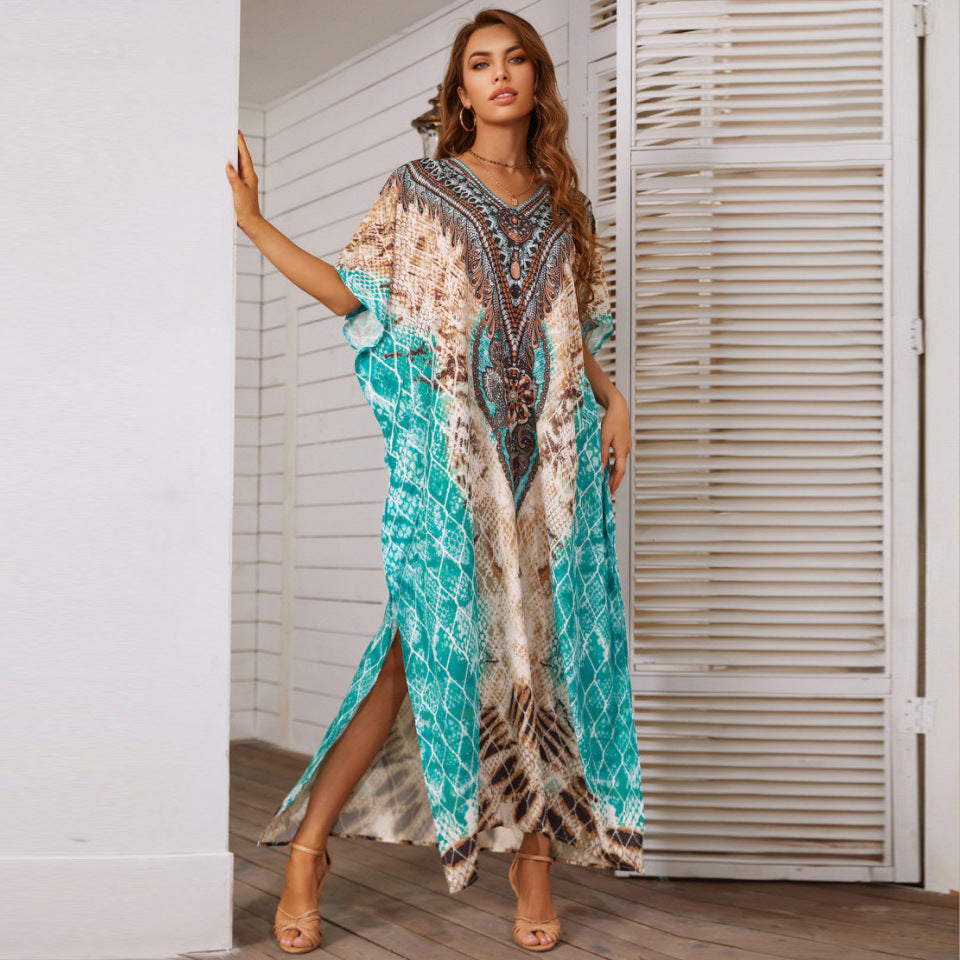 Arianna Printed Beach Cover Up